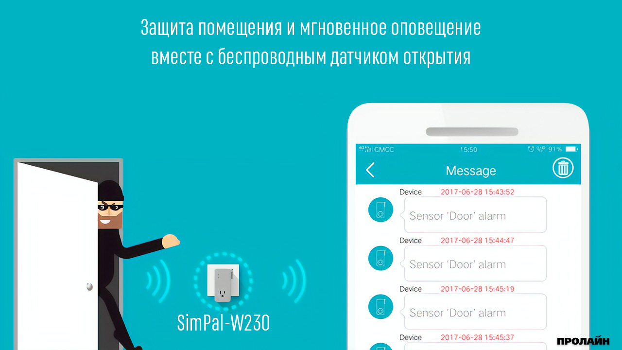 Wi-Fi розетка SimPal-W230